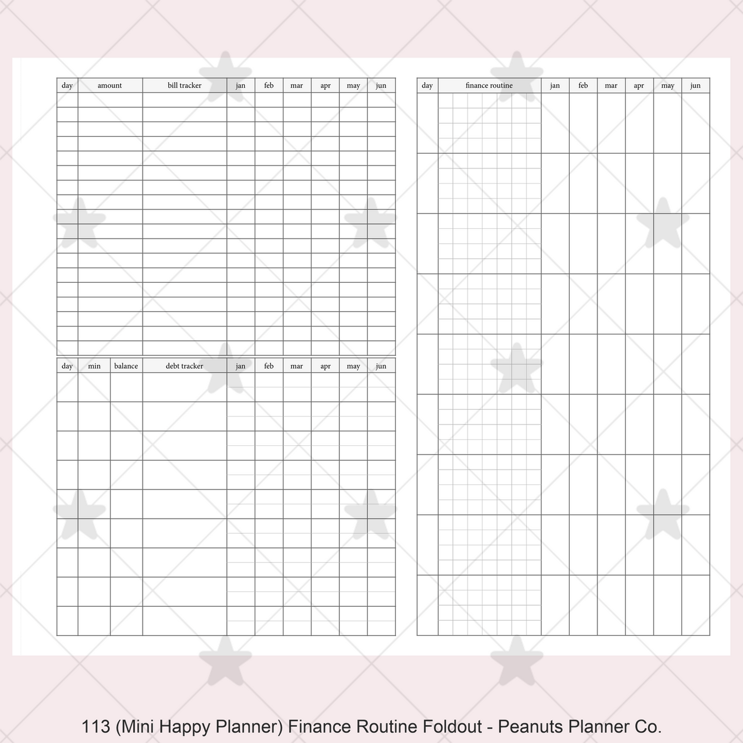 113: Finance Routine Foldout