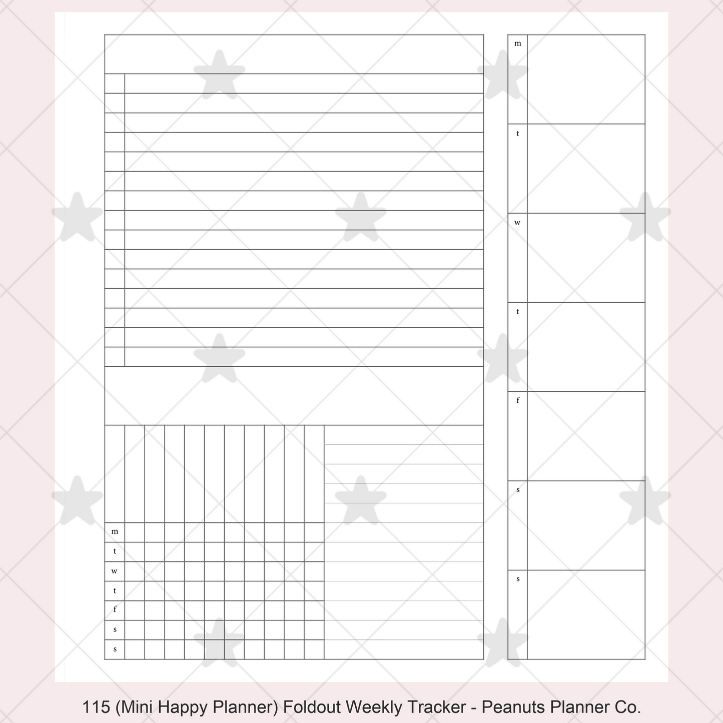 115: Foldout Weekly w/ Tracker Wo1P
