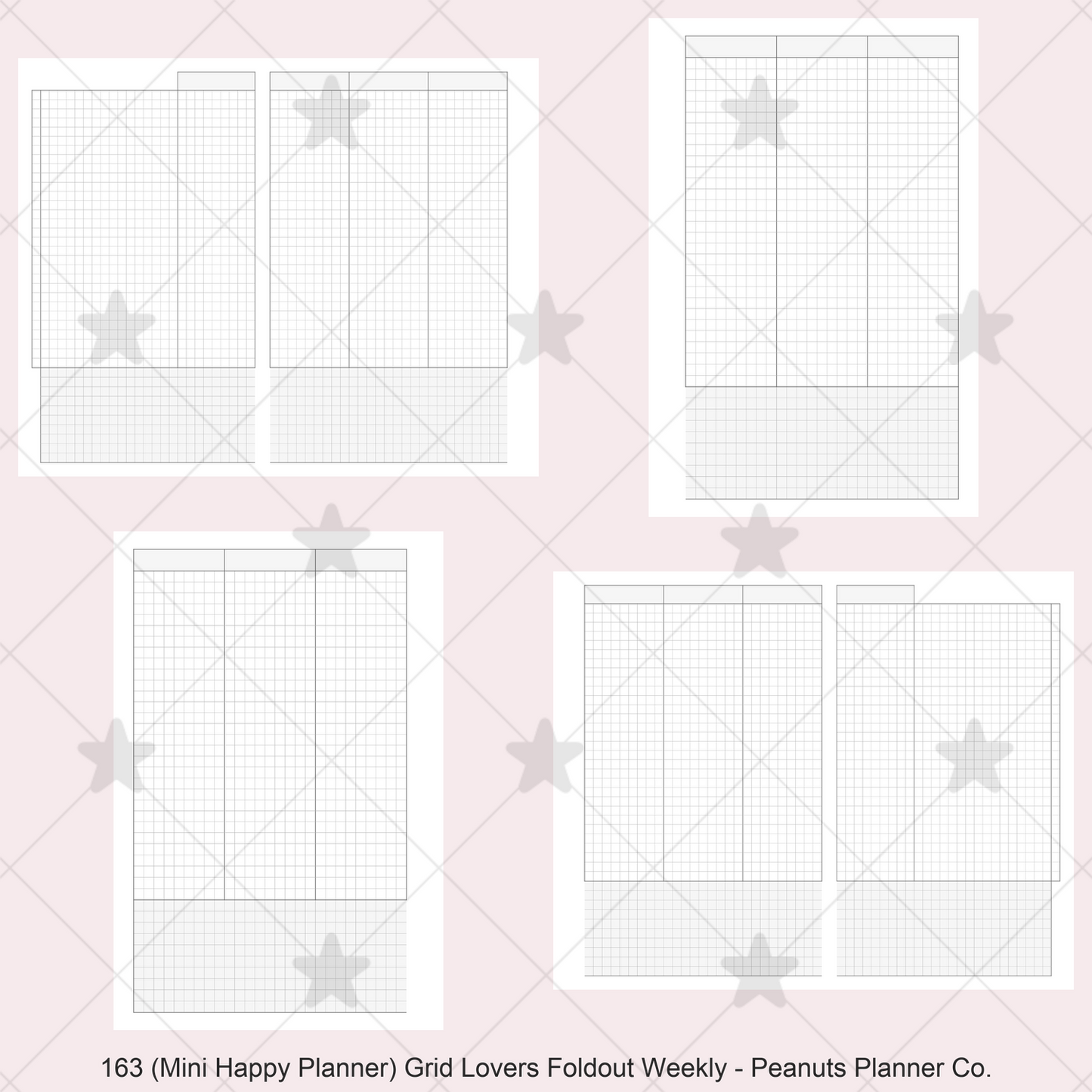 163: Grid Lovers Vertical Foldout Weekly Wo2P