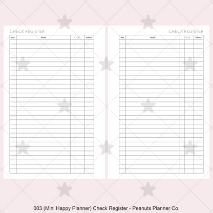 003: Check Register
