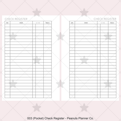 003: Check Register