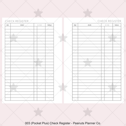 003: Check Register