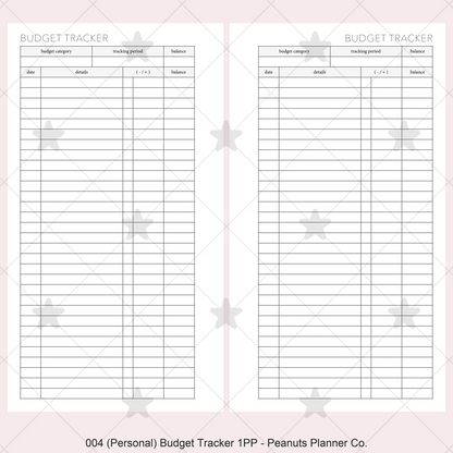 004: Budget Tracker 1PP