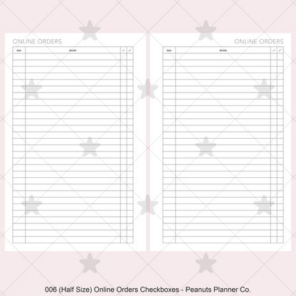 006: Online Orders Checkboxes