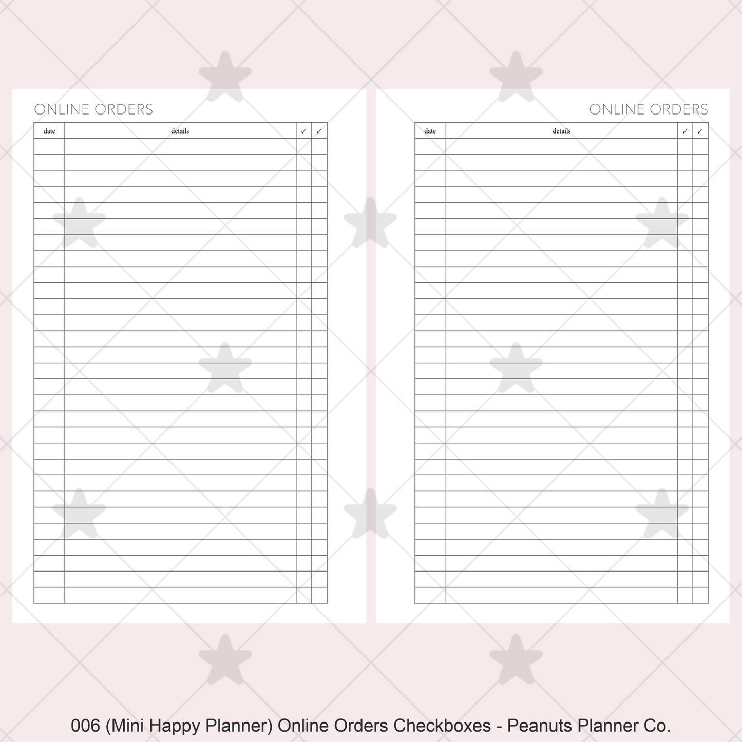 006: Online Orders Checkboxes