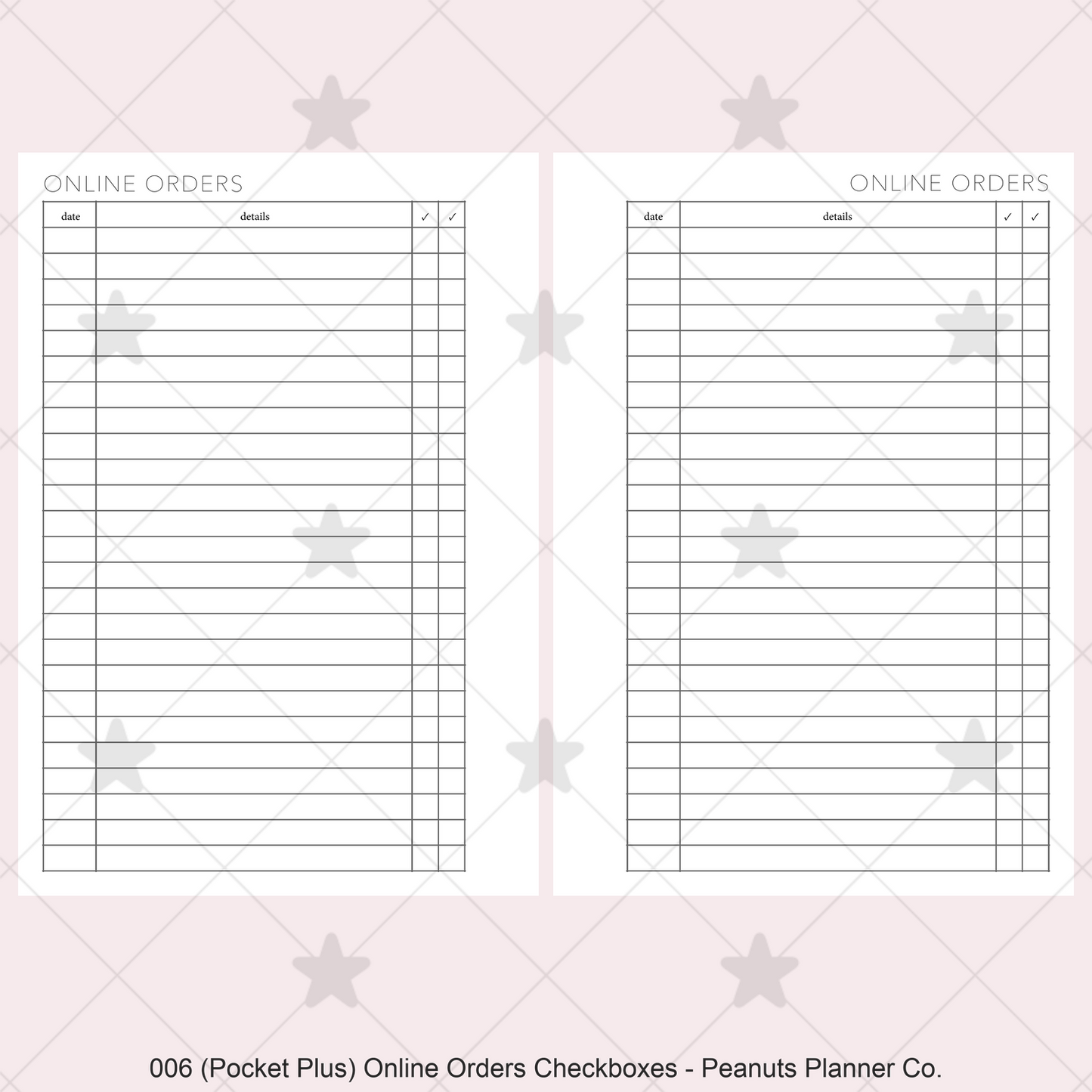 006: Online Orders Checkboxes