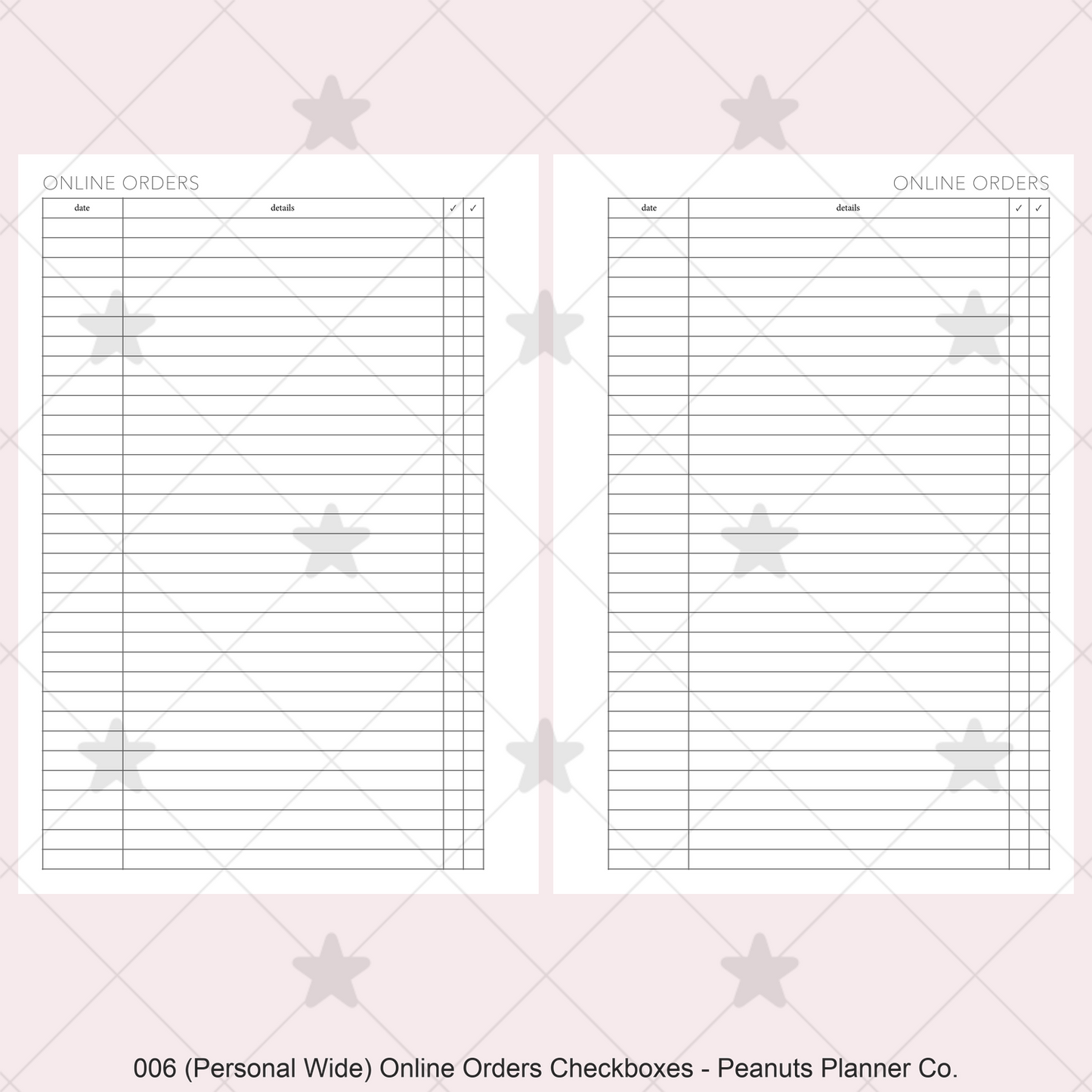 006: Online Orders Checkboxes
