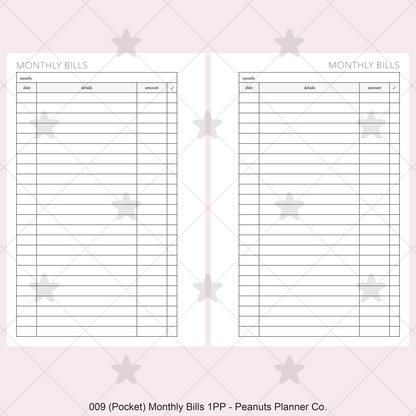 009: Monthly Bills 1PP
