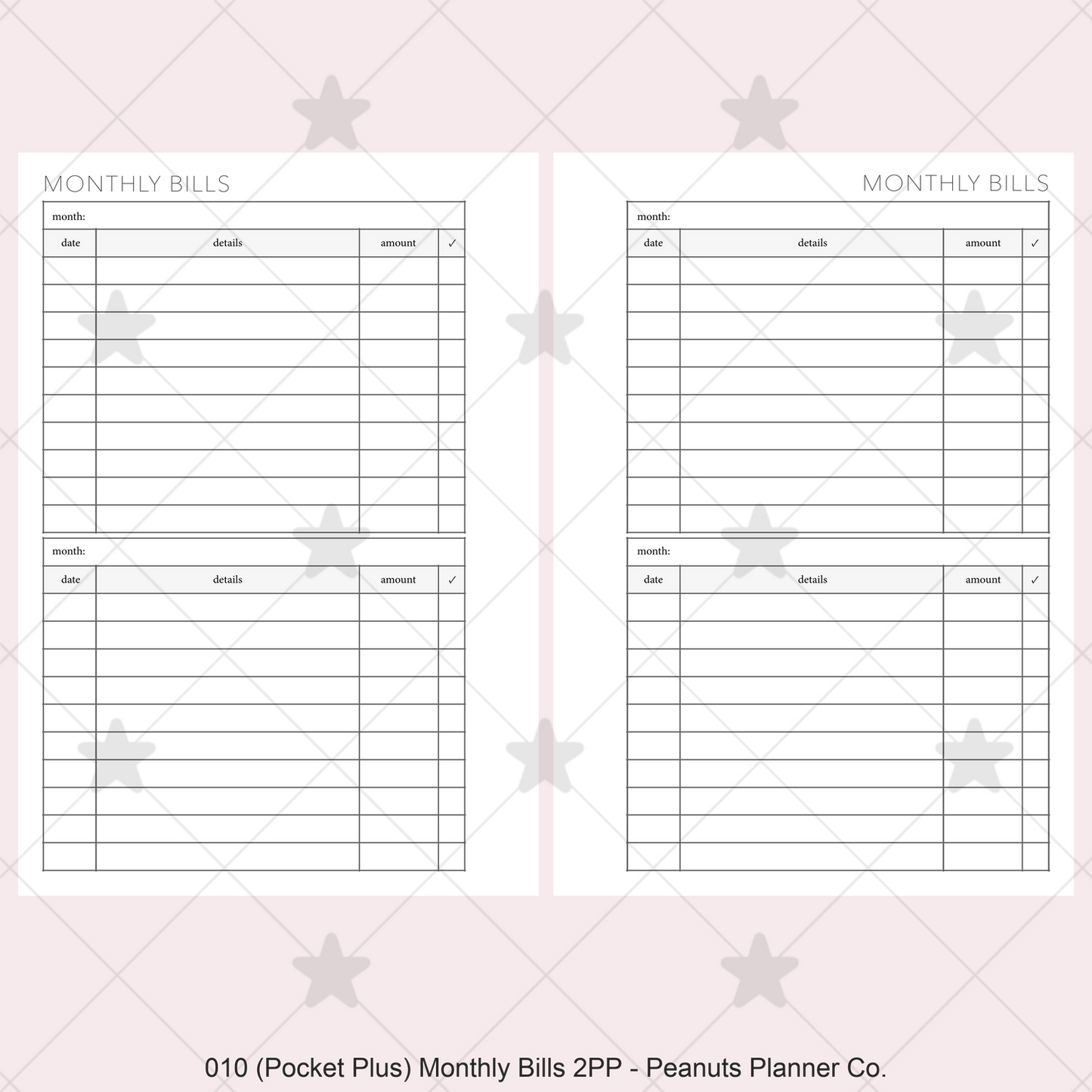 010: Monthly Bills 2PP