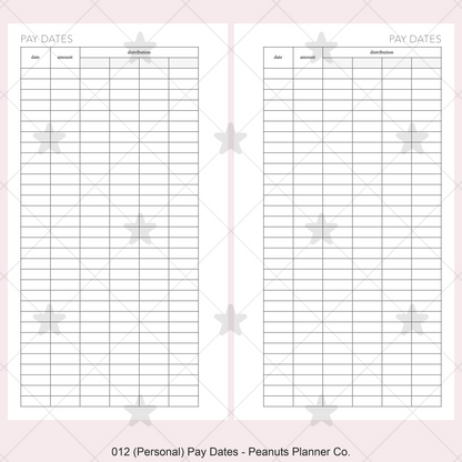 012: Pay Dates