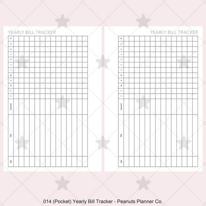 014: Yearly Bill Tracker