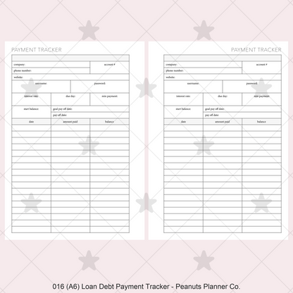 016: Loan / Debt Payment Tracker