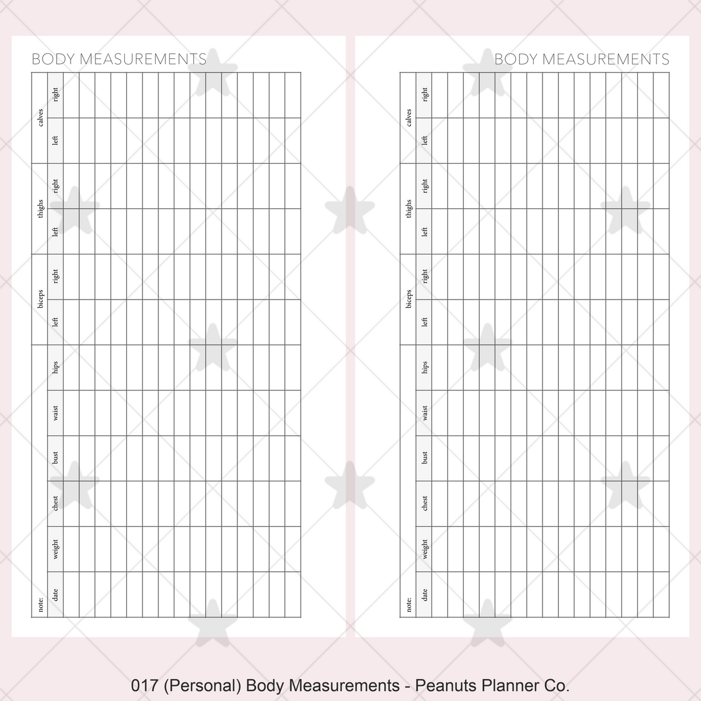 017: Body Measurements