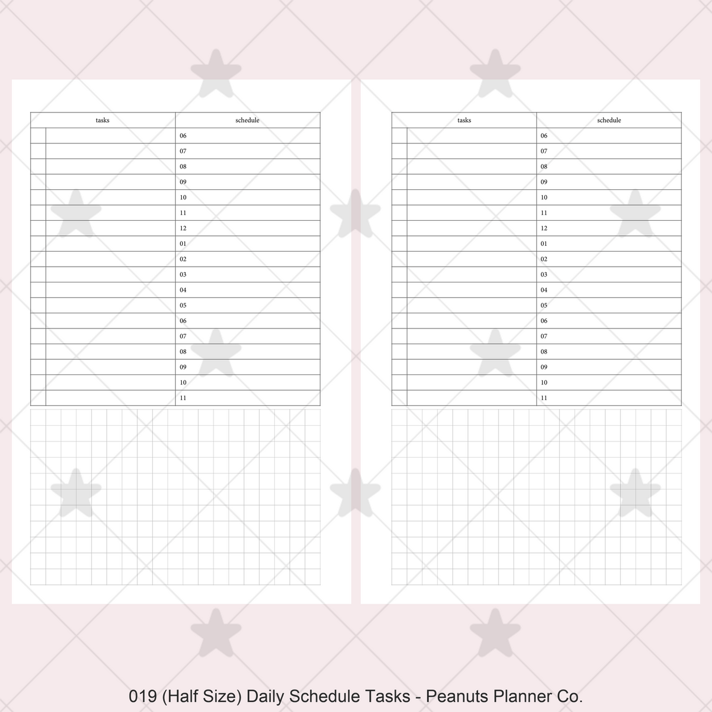 019: Daily Schedule & Tasks Do1P