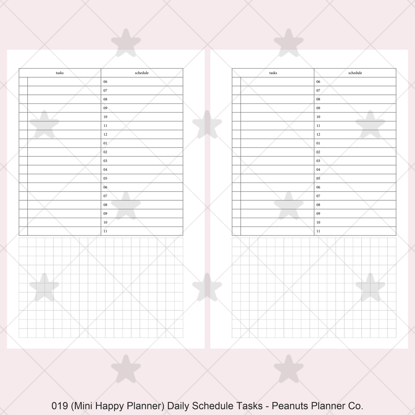 019: Daily Schedule & Tasks Do1P