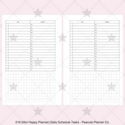019: Daily Schedule & Tasks Do1P