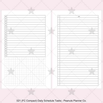 021: Daily Schedule & Tasks Do2P