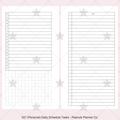 021: Daily Schedule & Tasks Do2P