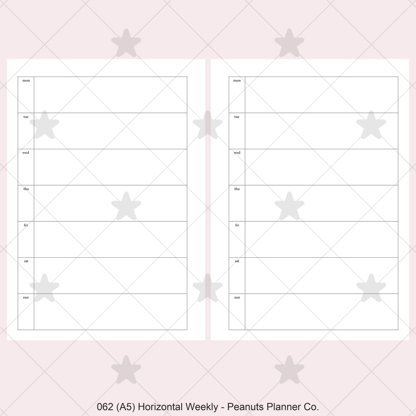062: Horizontal Weekly Wo1P
