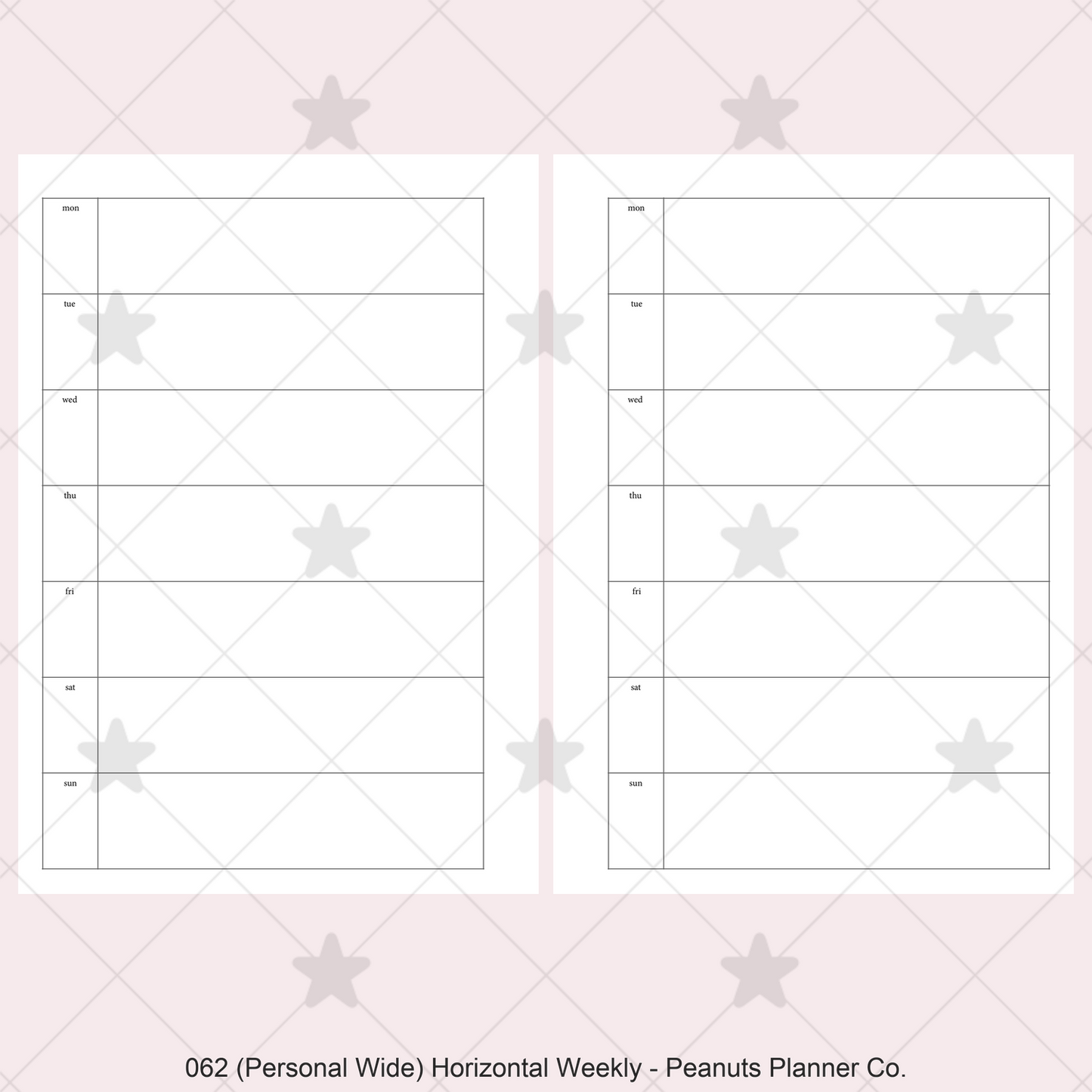 062: Horizontal Weekly Wo1P