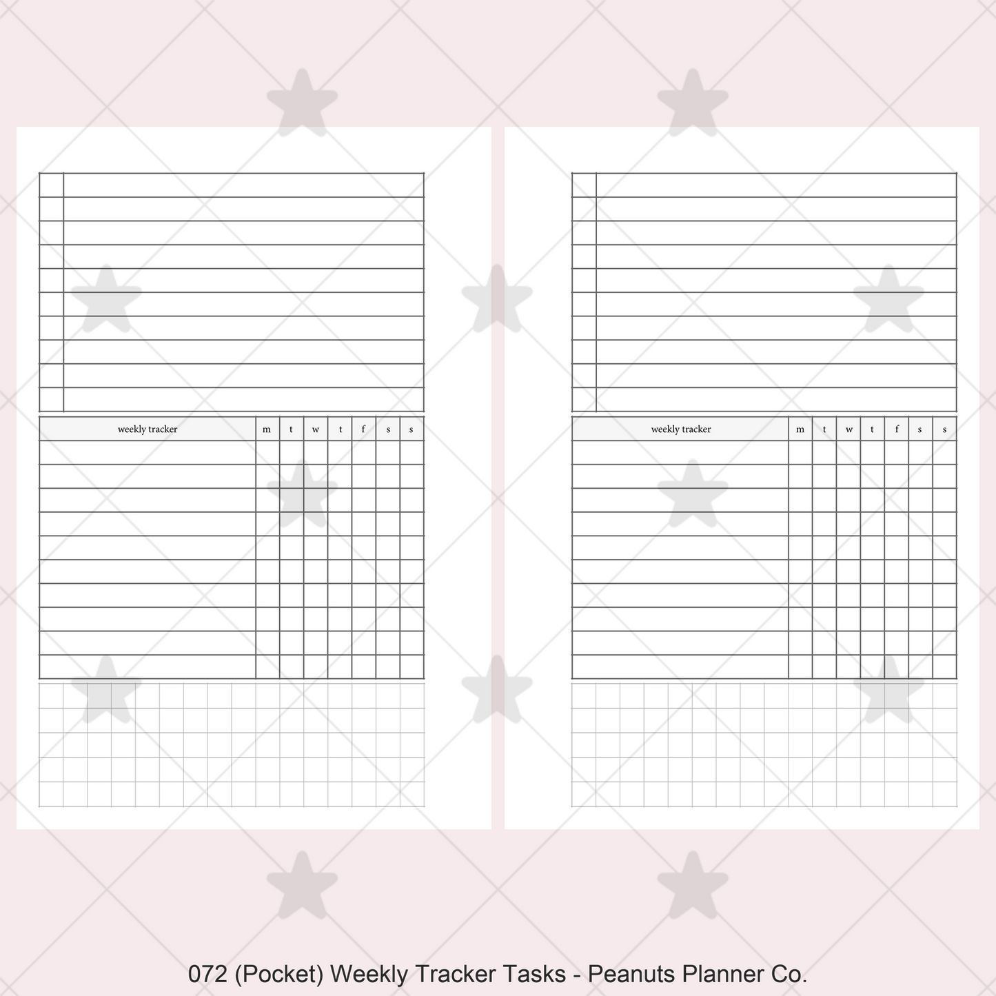 072: Weekly Tracker & Tasks