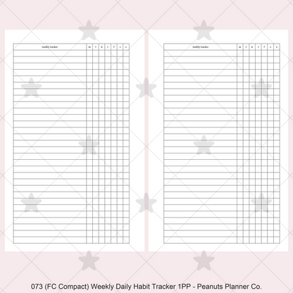 073: Weekly Daily Habit Tracker 1PP