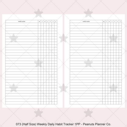 073: Weekly Daily Habit Tracker 1PP