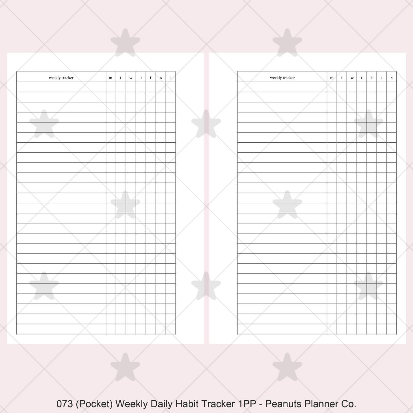 073: Weekly Daily Habit Tracker 1PP