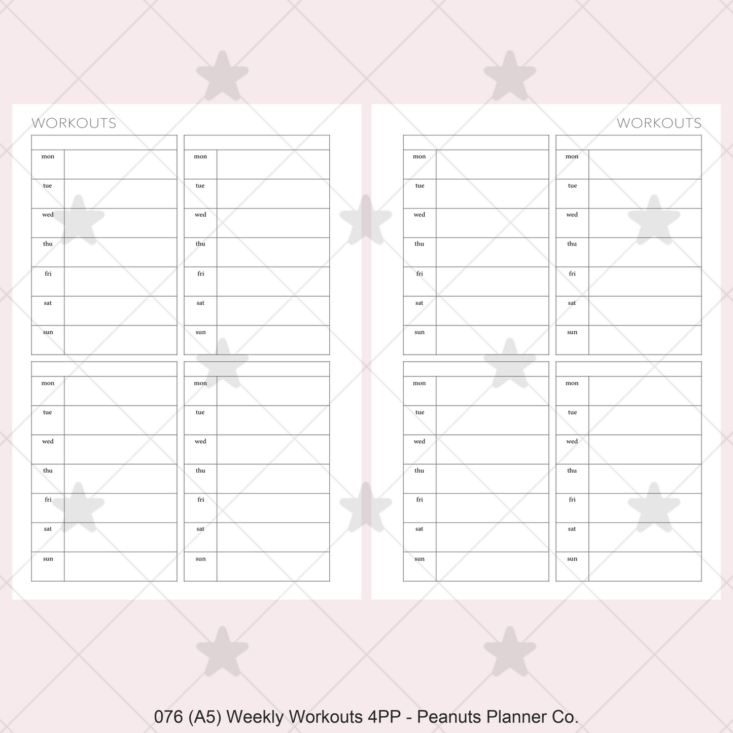 076: Weekly Workouts 4PP