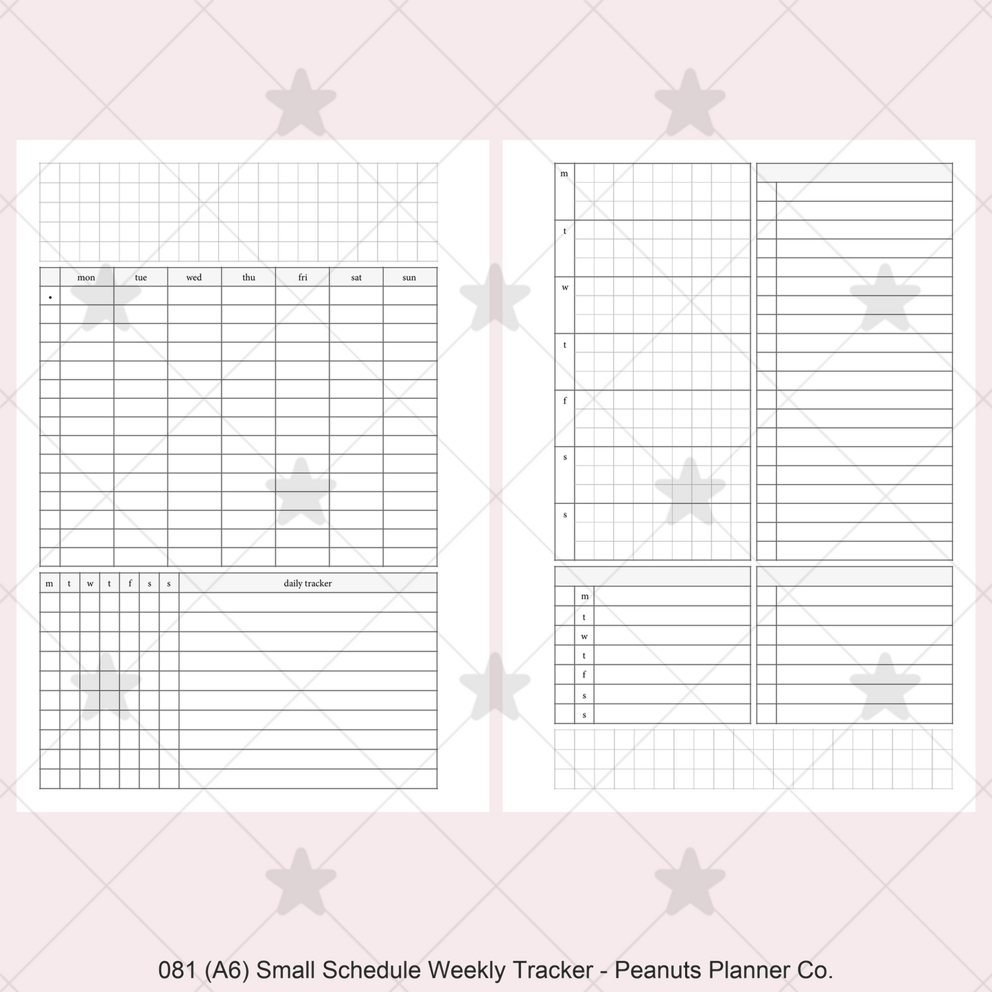 081: Small Timed Scheduled Weekly w/ Categories & Tracker Wo2P