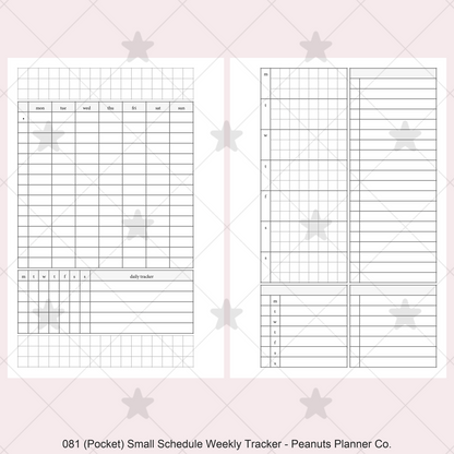 081: Small Timed Scheduled Weekly w/ Categories & Tracker Wo2P