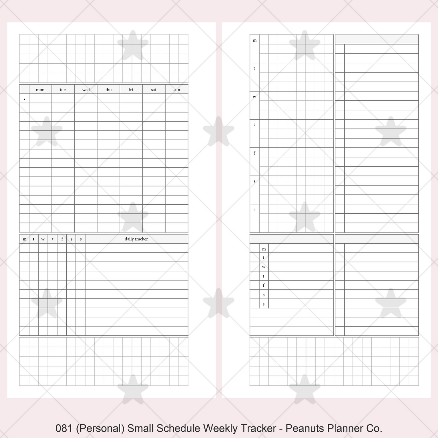 081: Small Timed Scheduled Weekly w/ Categories & Tracker Wo2P