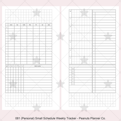 081: Small Timed Scheduled Weekly w/ Categories & Tracker Wo2P