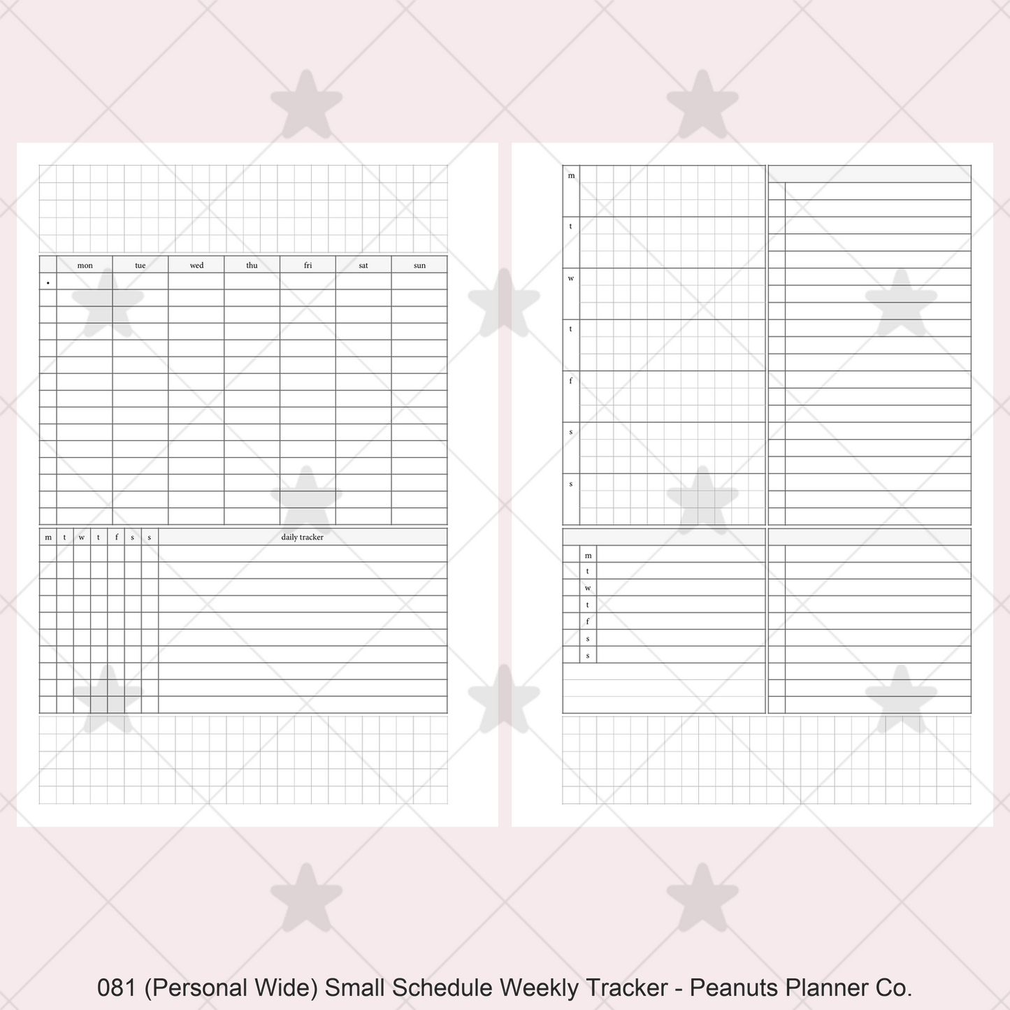 081: Small Timed Scheduled Weekly w/ Categories & Tracker Wo2P