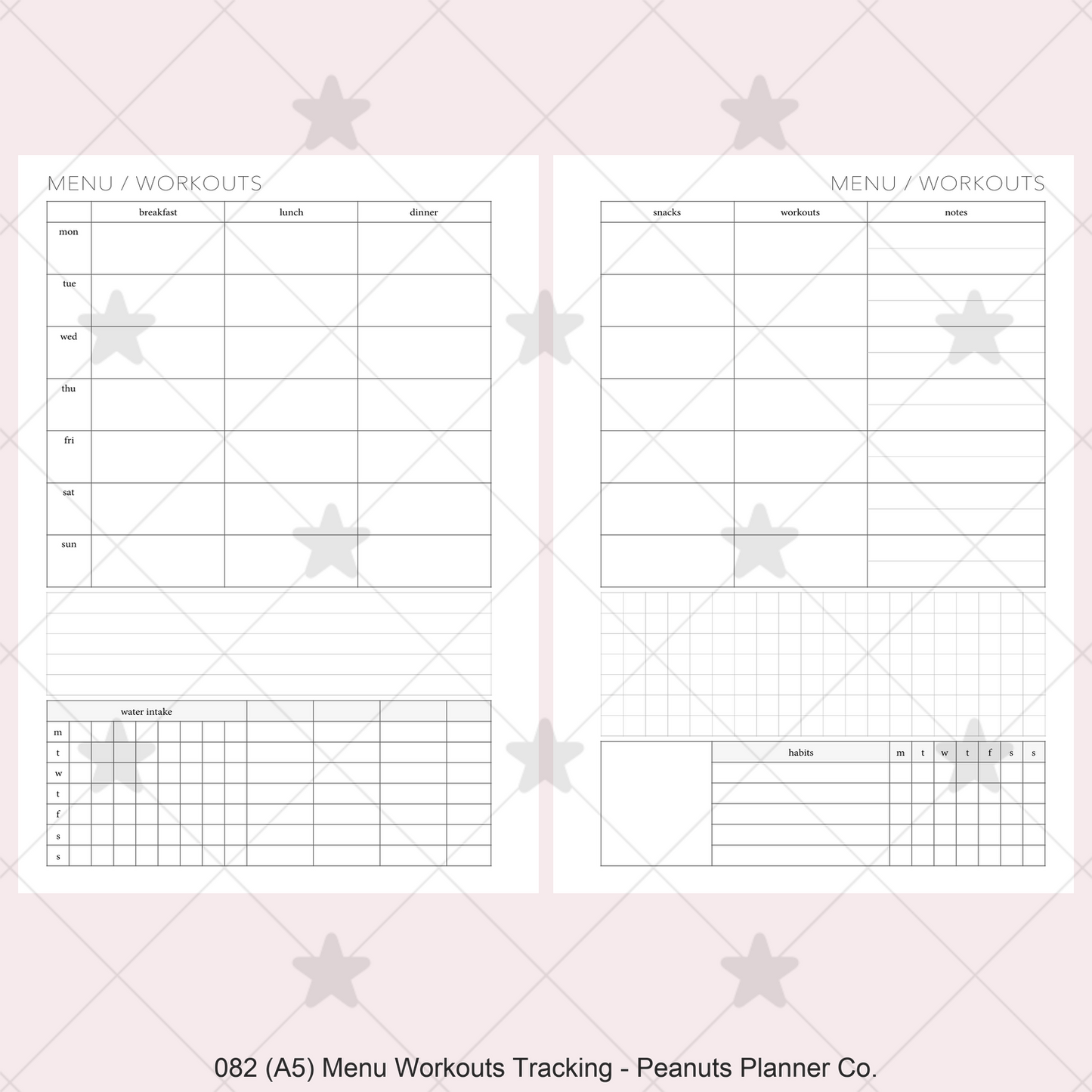 082: Menu & Workouts w/ Tracking Wo2P