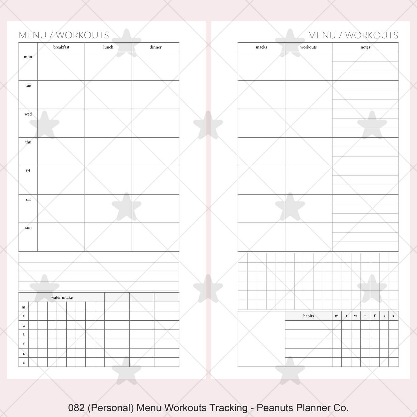 082: Menu & Workouts w/ Tracking Wo2P