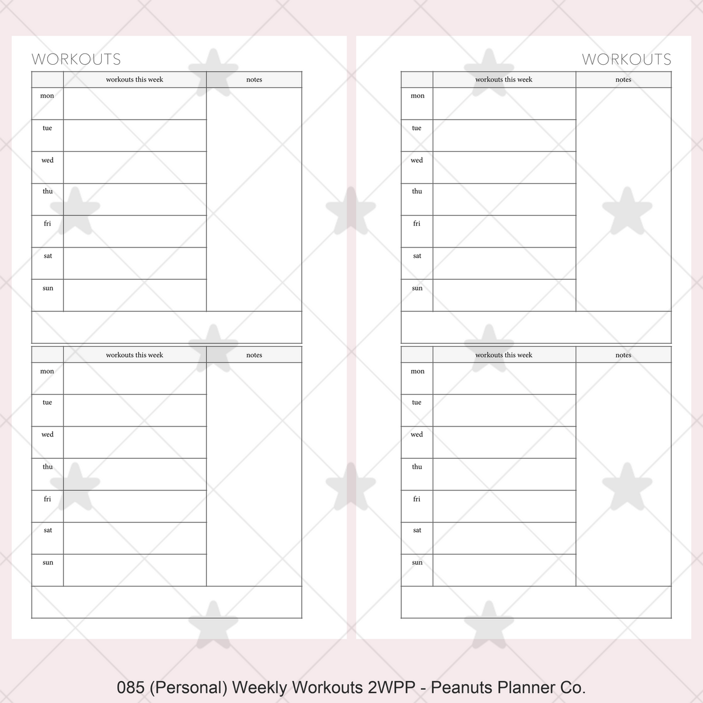 085: Weekly Workouts 2WPP
