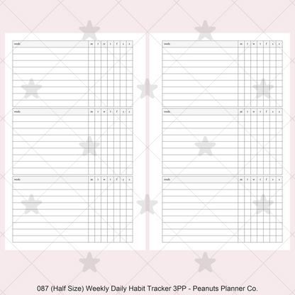 087: Weekly Daily Habit Tracker 3PP