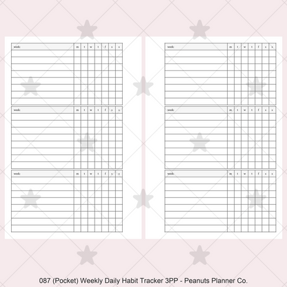 087: Weekly Daily Habit Tracker 3PP
