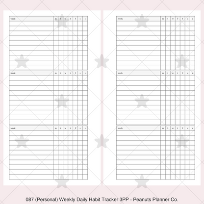 087: Weekly Daily Habit Tracker 3PP