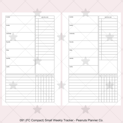 091: Small Weekly w/ Tracker & Tasks Wo1P