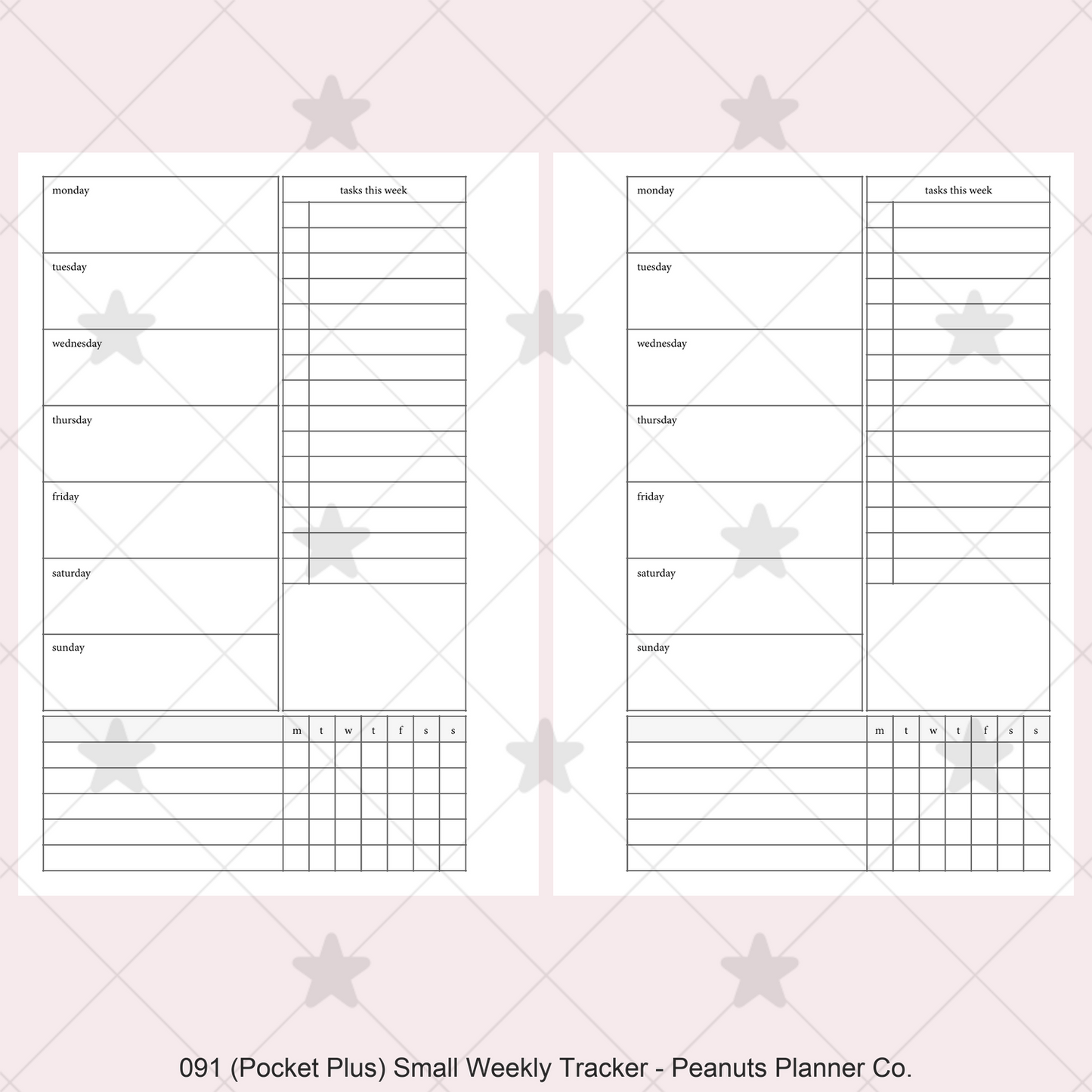 091: Small Weekly w/ Tracker & Tasks Wo1P