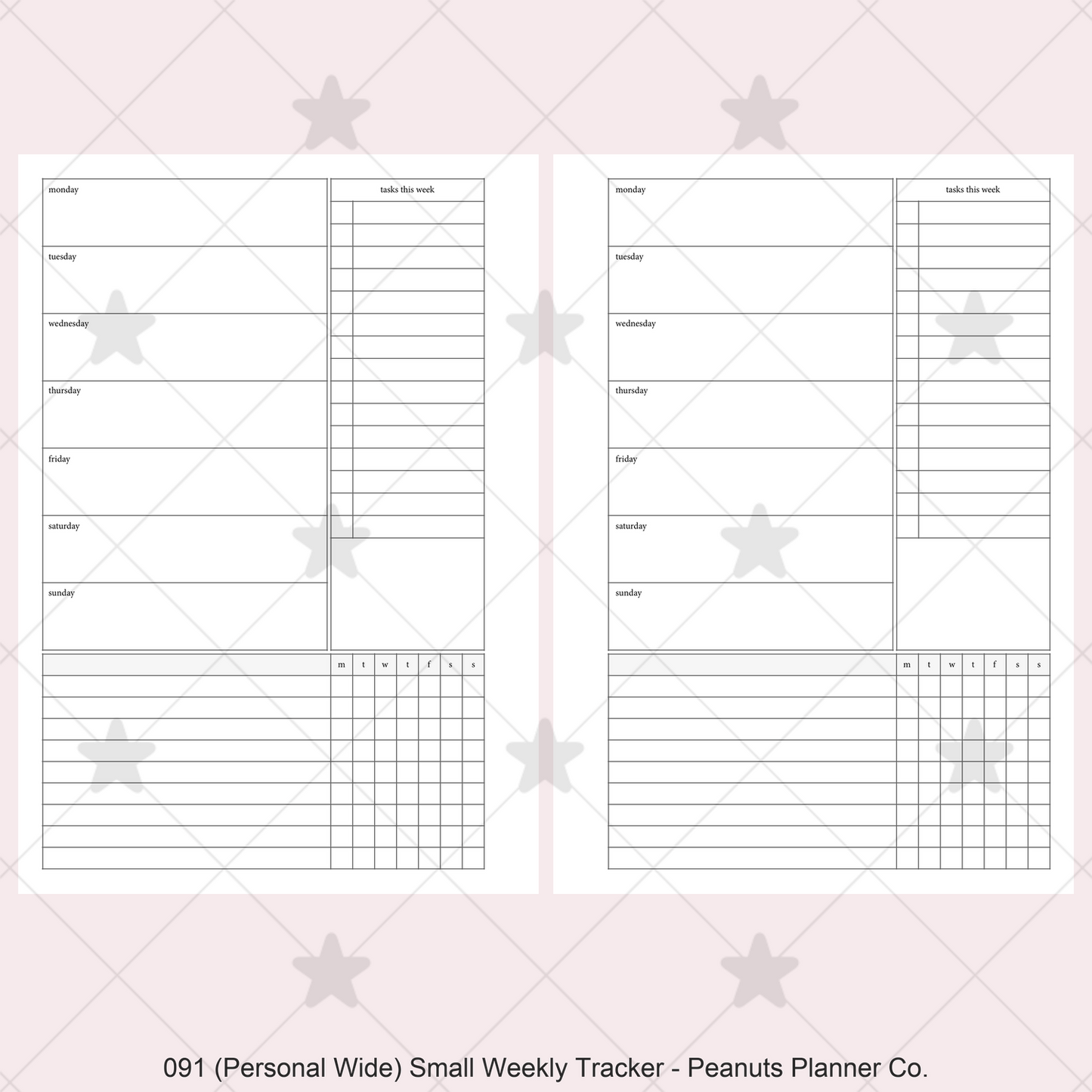091: Small Weekly w/ Tracker & Tasks Wo1P