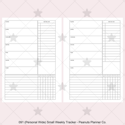 091: Small Weekly w/ Tracker & Tasks Wo1P