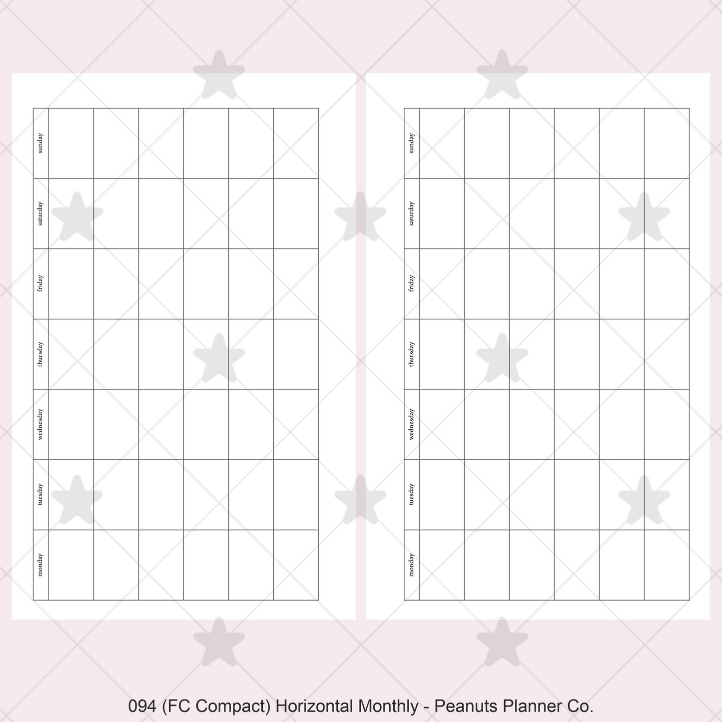 094: Horizontal Monthly Mo1P