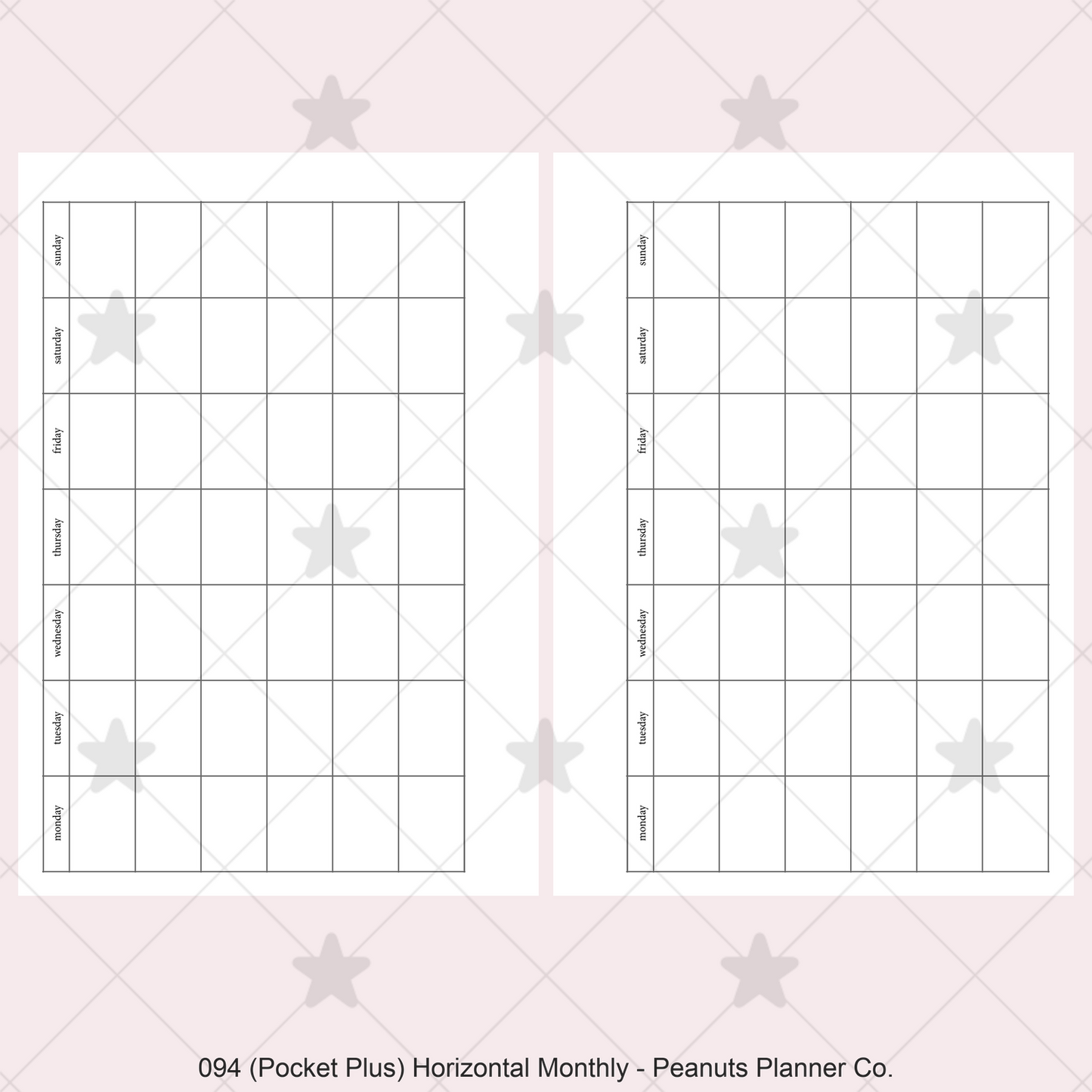 094: Horizontal Monthly Mo1P