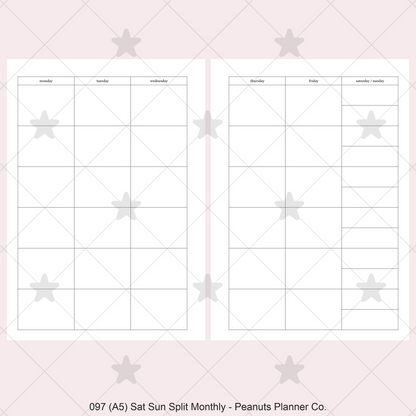 097: Sat / Sun Split Monthly Mo2P