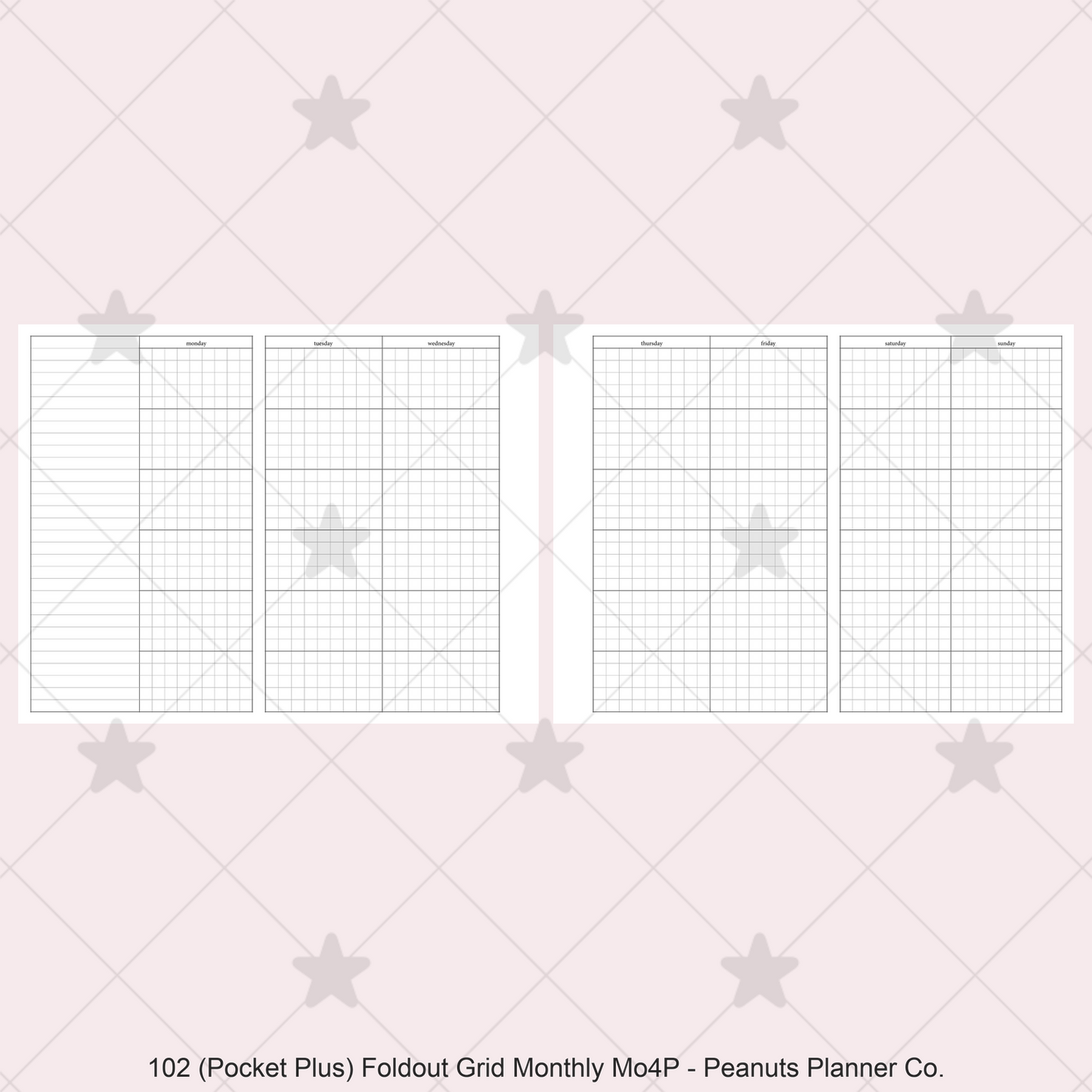 102: Foldout Grid Monthly Mo4P Mo2P