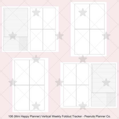 106: Vertical Weekly Foldout w/ Tracker Wo2P