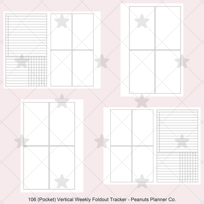 106: Vertical Weekly Foldout w/ Tracker Wo2P